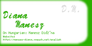 diana manesz business card